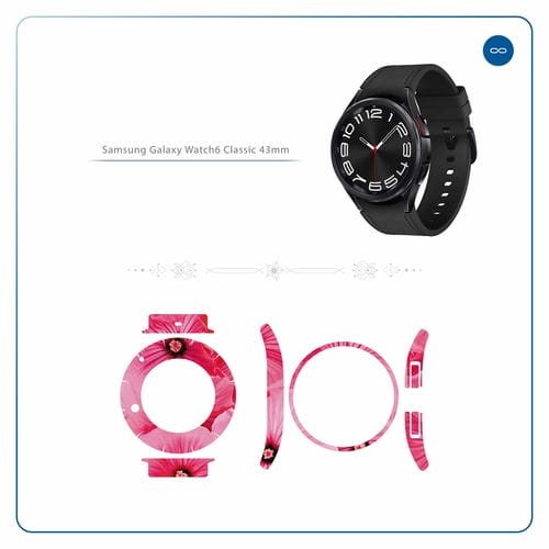 Samsung_Watch6 Classic 43mm_Pink_Flower_2